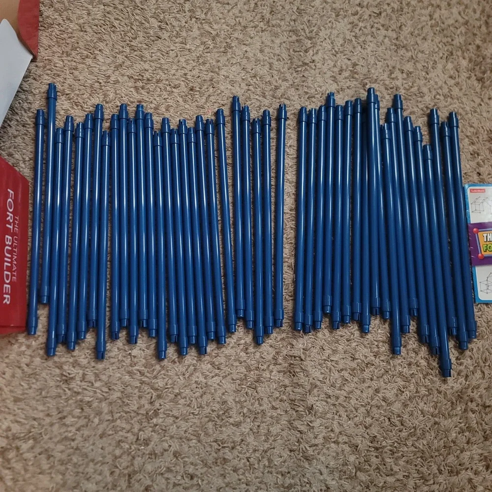 Lakeshore The Ultimate Fort Builder Kids Unisex Blue Red 70 Piece STEM Toy HH938